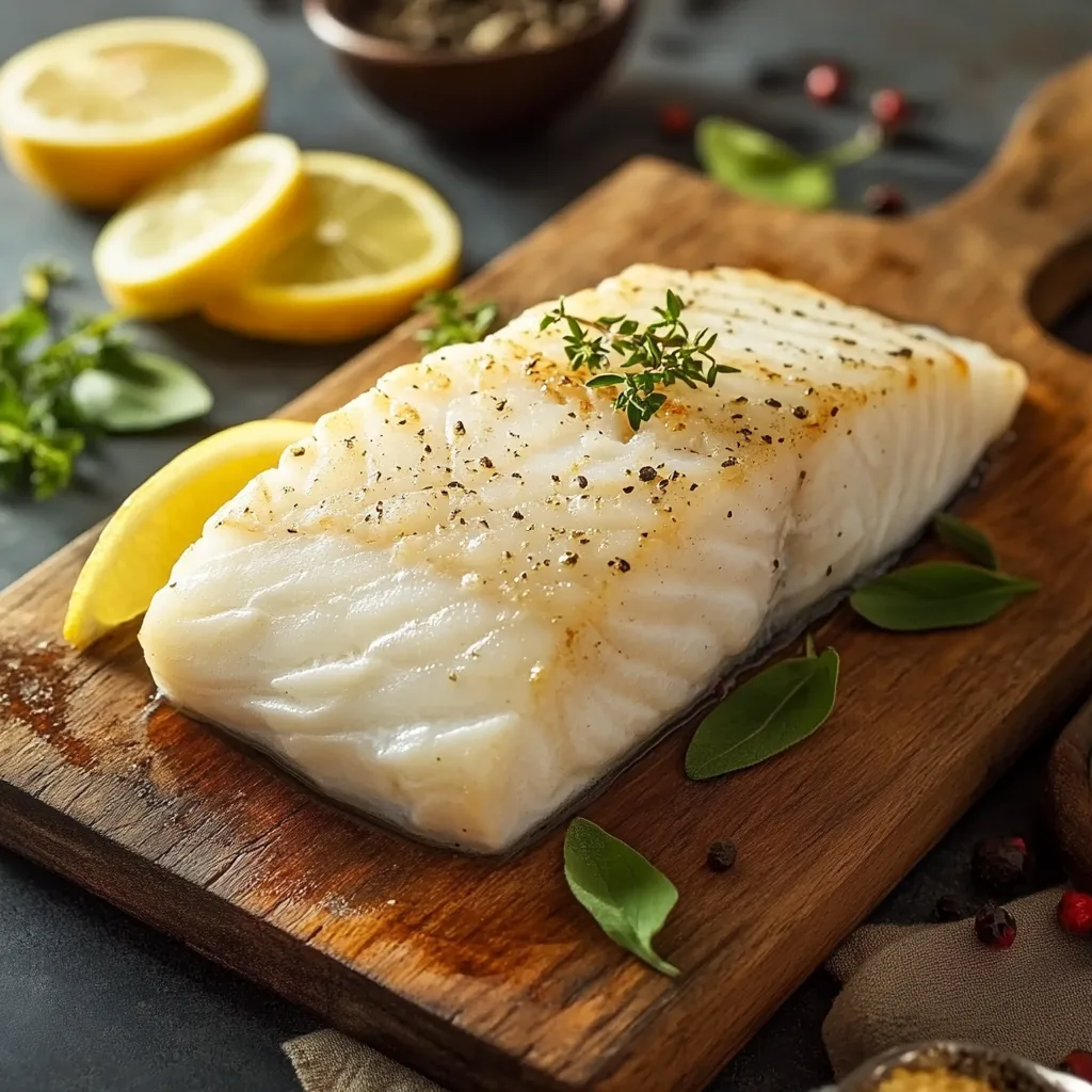 fresh halibut fish